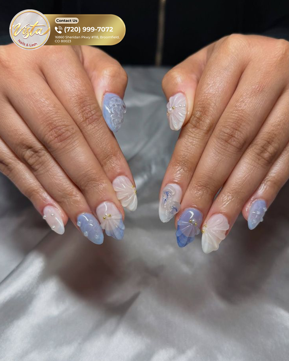 Vista Nails & Lash nail work in Broomfield, Colorado